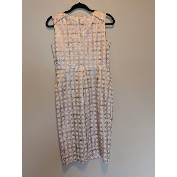 Kate & Lily Sleeveless Geometric Print Sheath Dress Size 6 Corpcore Academia - Picture 2 of 5